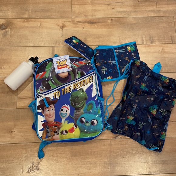 Disney Pixar Toy Story 4 Backpack 5 Piece Set NWT